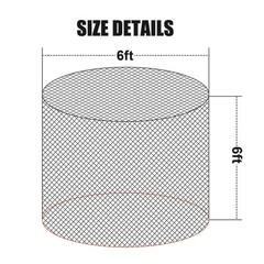 Bold 6 * 6ft Round Bale Hay Net for Horses&Livestock, Large Heavy Duty Round …