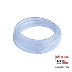 10-Feet-Long Clear Vinyl Tubing Flexible PVC Tubing Food 3/8″ I.D x 1/2″ O.D
