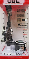 CBE TREK PRO MICRO 3V VERTICAL PINS BOW SIGHT w/ Light .019″ RH-NEW