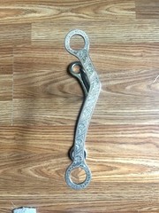 Harris 5 1/4” Sterling & Stainless Silver 2” Ported Cathedral Western Show Bit