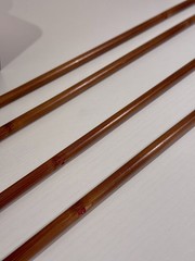 Japanese Samurai Kari-Ebira Quiver, Rare Vintage Yazutsu, & 4 Bamboo Arrows Set