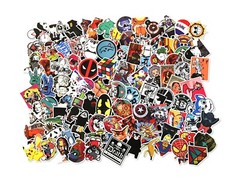 300 Random Skateboard Stickers Vinyl Laptop Luggage Decals Dope Sticker Lot Mix