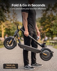 900W Electric Scooter for Adults 44 Miles Range 20MPH 12″ Tires Dual Suspension