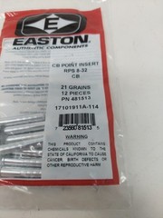Easton CB Point 8-32 Inserts: Fits S Diameter Arrow Shafts: 21 Grain 481513 New