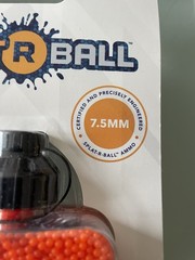 Lot of 5 New SplatRball 20,000 Rounds 7.5mm Orange Ammo Certified Splat-R-Ball