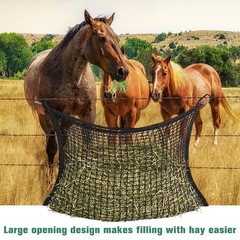 WTYPOPK 2 PCS Slow Feed Hay Nets for Horses 31.5″ x 35.4″ Large Capacity Hay…