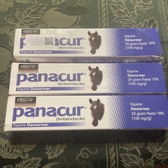 Panacur Equine Horse Dewormer 25 gram Paste 10% PACK OF 3