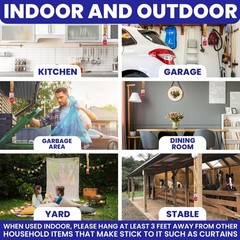 Versatile 10 Pack Fly Strips – Safe Indoor & Outdoor Sticky Pest Control