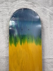 New Gradient Multi Color Woodgrain Skateboard Deck Street Graphic Design 8.25