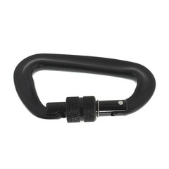 Heavy Duty 12 KN 4 Pack D-Shaped Locking Carabiners Clip Aviation Aluminum