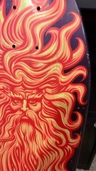 Vintage 1988 Santa Cruz Jason Jessee Sun God Skate Deck -OG Purple Dip NOS