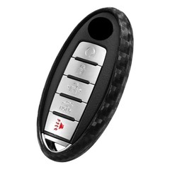 Key Fob Case Carbon Fiber Type-B Uni Button BU Carbon Fiber Black (1 Pc)