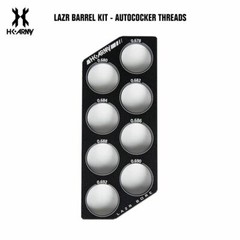 HK Army LAZR Paintball Barrel Kit – Autococker – Polish Black / Black Inserts