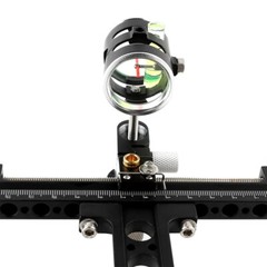 Compound Bow Sight Archery 4X lens 0.059″ Fiber Optic Pin Micro Adjust Hunting