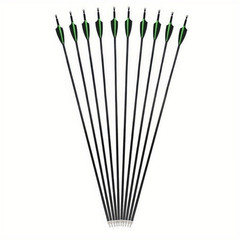 51″ 30/40Lbs Traditional Bow with 12Pcs 30″ Carbon Arrows for Training Practice