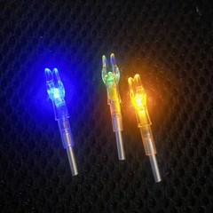 6/12pcs Archery Glowing LED Nocks ID5.2mm for Crossbow Arrows Tails Hunting Tool