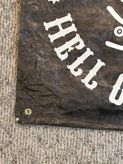 Rare Vintage 1990/2000 FLIP SKATEBOARDS Hell On Wheels Poster Banner Sign SKULL!