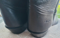 Dingo Black Leather Western Boots Men’s Size 9 Model 01740