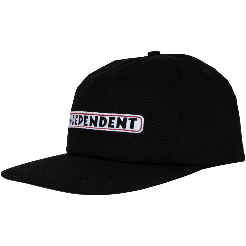 Independent Trucks Bar Logo Snapback Hat – Black