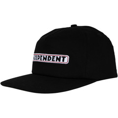 Independent Trucks Bar Logo Snapback Hat – Black