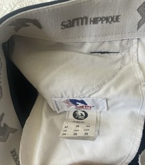 Sarm Hippique Olbia/09 Breeches Women’s US 26 IT 42 Navy Blue Knee Patch Italy