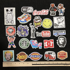 Stickers Pack Pop Culture Cartoon Skating Skater Skate 24 Piece Sticker Lot