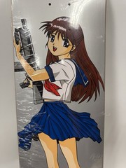 Hook-Ups Jeremy Klein Machine Gun Girl Skateboard Deck 8.25″ New Sealed NOS A31