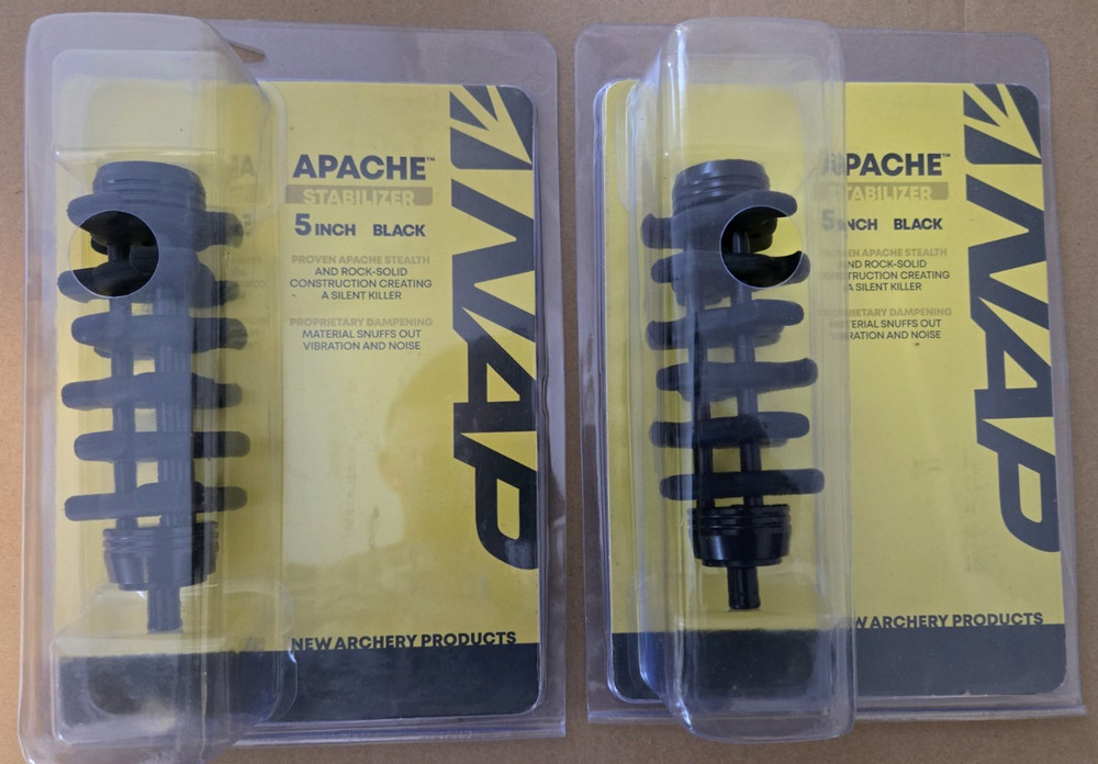 SELLING TWO – NAP Apache 5″ Inch Black Stabilizers, #60-775
