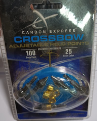Carbon Express Crossbow adjustable field point 100 125 grain bolt practice tips