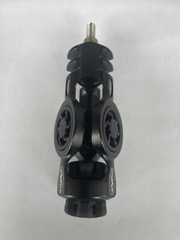 AXION ARCHERY BLACK 5 INCH QUAD STABILIZER WITH 4 BLACK HYBRID DAMPERS