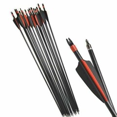 30 inch Fiberglass Arrows Archery SP500 OD 8mm For Compound/Recurve Bow Hunting