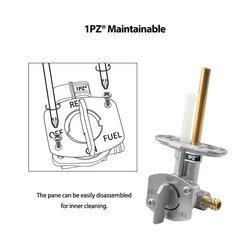 1PZ K40-GL3 Fuel Valve Petcock Shut Off for Kawasaki Bayou 220 250 1/4″ NPT