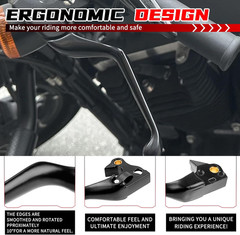 Motorcycle Brake Clutch Levers Hand Lever Set for Harley Sportster XL 883 1200 C