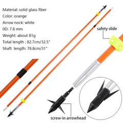 Bowfishing Recurve Bow Kit 40lbs Fishing Reel Archery Straight Bow Arrow Hunting