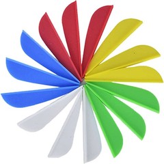 50pcs 3″ 4″Archery Rubber Arrow Vanes Fletches Feather Fletching DIY Bow Hunting