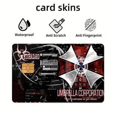 Umbrella Corporation BIOHAZARD Division Credit Debit Card Skin Sticker Set 4PCS
