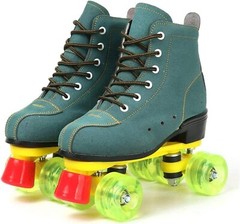 Roller Skate Shoes Women Men High-Top Adult Youth Suede Leather $119 Amazon sz 6