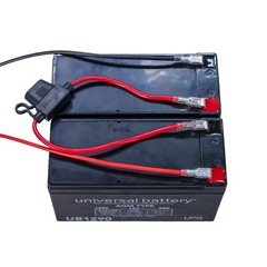 24 Volt Rechargeable Battery Pack, The Pulse ATV Quad Ride-On with Harness, 7 Ah