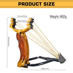 Professional High Velocity Catapult Wrist Rocket Hunting Slingshot +Rubber Band