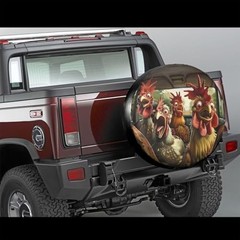 Funny Print Spare Tire 17″ for tire diameter 31.49″-32.67″/80-83cm Chicken