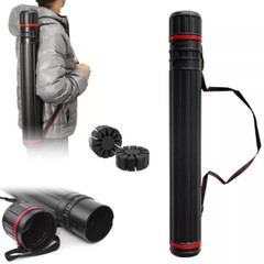 43.3in Adjustable Arrow Quiver w/ 2 Foam Hold Arrow Storage Bag For 12-24 Arrows
