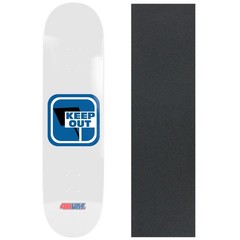 411VM Heritage Skateboard Deck Private Property Icon White 9.0″ x 32.1″ with Gr