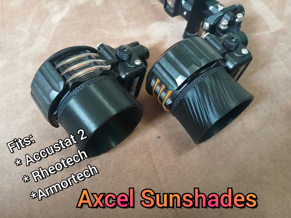 * Axcel Scope Sunshades * Hooded Lens Retainer – Accustat 2, Armortech, Rheotech