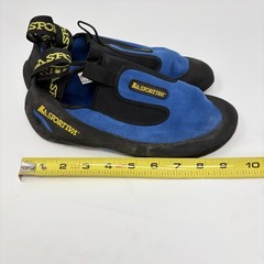 La Sportiva Cobra Climbing Shoes Blue Black Slip On US 7 EU 39.5 Rock Climbing