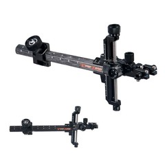 Compound Bow Sight 9″ Carbon Bar 0.019″ Fiber 2x 4x 6x 8x Lens Competition RH LH