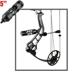 HYF Archery Aluminum Alloy Stabilizer, CNC Machined Hunting Bow Shock Absorber
