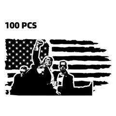 100Pcs Trump Stickers Vinyl Decal Waterproof 4″ for Car Laptop Bumper Window US