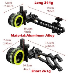 5Pin Archery Sight Compound Bow 4X 6X 8X Lens.019″ Micro Adjustable Hunt RH LH