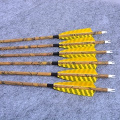 AMEYXGS Camo Carbon Arrow 30 Inch Practice Hunting Arrow Spine 500 with 4 Inc…