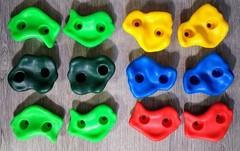 Jungle Gym Kingdom Rock Climbing Holds – Holds Only 12x (12 Pieces) Multi-Color